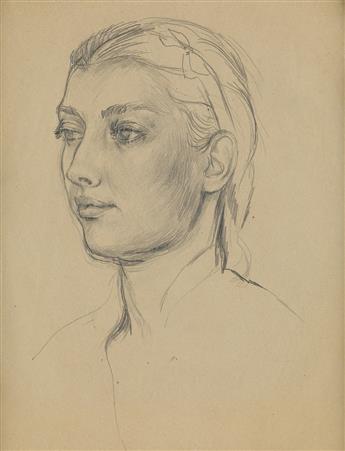 JARED FRENCH Portrait of Fidelma Cadmus.